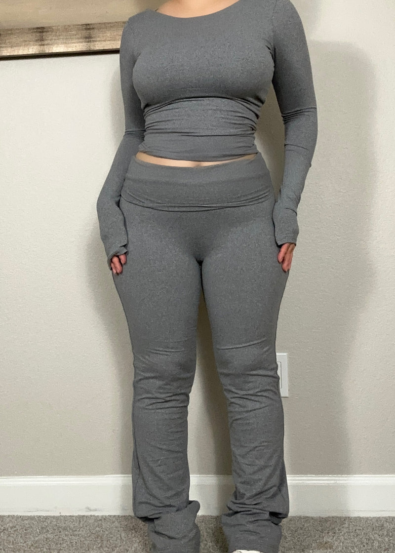 Yoga pants short version (grey)